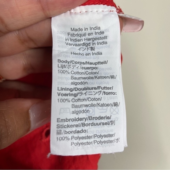 J Crew Rooster Mock Neck Eyelet Blouse Size 0 - Picture 6 of 8